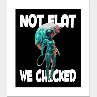 Not Flat We Checked Posters and Art